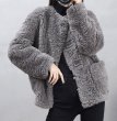 画像3: lamb fur jacket Coat   シープ羊毛ハーフコート　ジャケット (3)