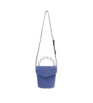 画像5: portable pearl denim bucket bag ToteBag 　ポータブルパールデニムバケットバットートショルダーバック  (5)