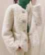 画像7: lamb fur jacket Coat   シープ羊毛ハーフコート　ジャケット (7)