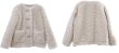 画像9: lamb fur jacket Coat   シープ羊毛ハーフコート　ジャケット (9)