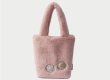 画像6: smiling face portable plush bag bucket bag ToteBag 　スマイルファーバケットバットートミニバック  (6)