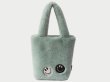 画像5: smiling face portable plush bag bucket bag ToteBag 　スマイルファーバケットバットートミニバック  (5)