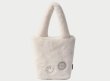 画像4: smiling face portable plush bag bucket bag ToteBag 　スマイルファーバケットバットートミニバック  (4)