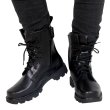 画像4: British high-top Lace up boots shoes メンズ イギリス調 ブリティッシュ ハイカット レザーレースアップブーツ 男女兼用 (4)