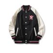 画像5:  NY embroidery loose stitching baseball uniform jacket men and women loose baseball uniform　ユニセックス 男女兼用NY スタジアムジャンパー スタジャン MA-1 ボンバー ジャケット ブルゾン (5)