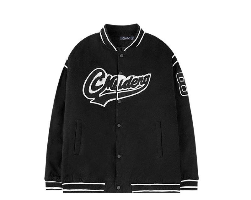 画像6: hip-hop tooling bread cotton Stadium jumper jacket men and womenユニセックス 男女兼用 スタジアムジャンバー スタジャン ジャケット ブルゾン (6)