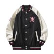 画像1:  NY embroidery loose stitching baseball uniform jacket men and women loose baseball uniform　ユニセックス 男女兼用NY スタジアムジャンパー スタジャン MA-1 ボンバー ジャケット ブルゾン (1)