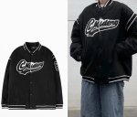 画像3: hip-hop tooling bread cotton Stadium jumper jacket men and womenユニセックス 男女兼用 スタジアムジャンバー スタジャン ジャケット ブルゾン (3)