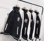 画像6:  NY embroidery loose stitching baseball uniform jacket men and women loose baseball uniform　ユニセックス 男女兼用NY スタジアムジャンパー スタジャン MA-1 ボンバー ジャケット ブルゾン (6)