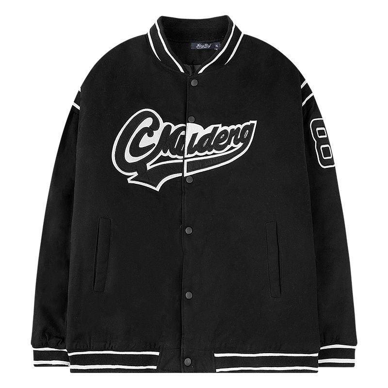 画像1: hip-hop tooling bread cotton Stadium jumper jacket men and womenユニセックス 男女兼用 スタジアムジャンバー スタジャン ジャケット ブルゾン (1)