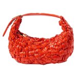 画像1: single shoulder armpit bag bucket bag Tote Bag  アームピットレザーバナナメッシュバッグスモール (1)