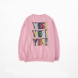 画像4: yes! print pullover Loose Pullover Sweat  　yes!yes!yes!ロゴルーズトレーナー 男女兼用　ユニセックス (4)