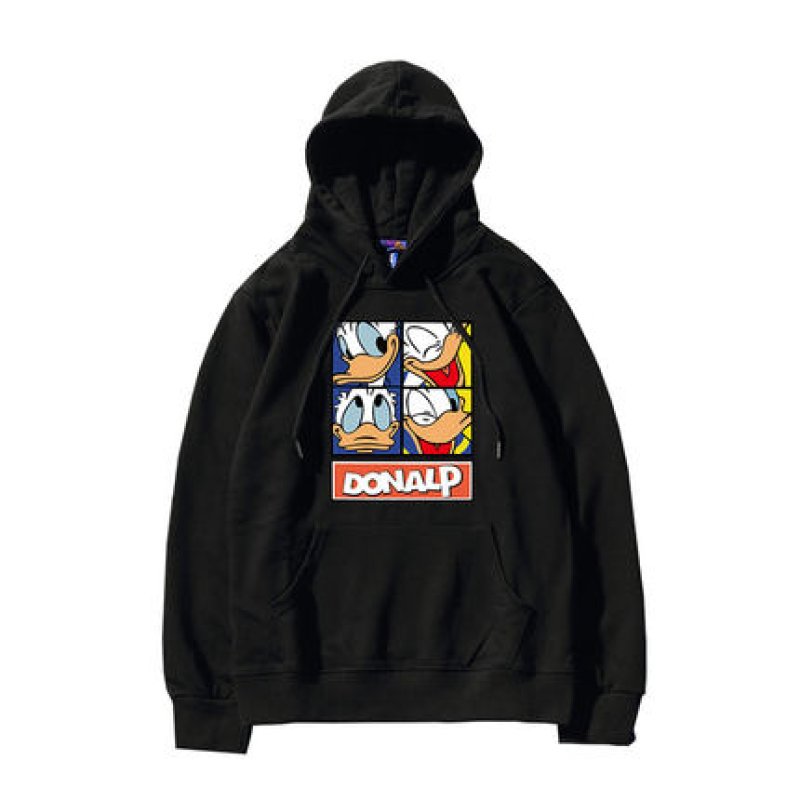 画像2: Donald Duck long-sleeved Hoodie Sweat  　ドナルドダックスウェッフーディパーカー男女兼用　ユニセックス (2)