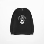 画像2: hip-hop round neck sweater long-sleeved loose pullover Sweat  　ヒップホップ裏起毛スウェットトレーナー男女兼用　ユニセックス (2)
