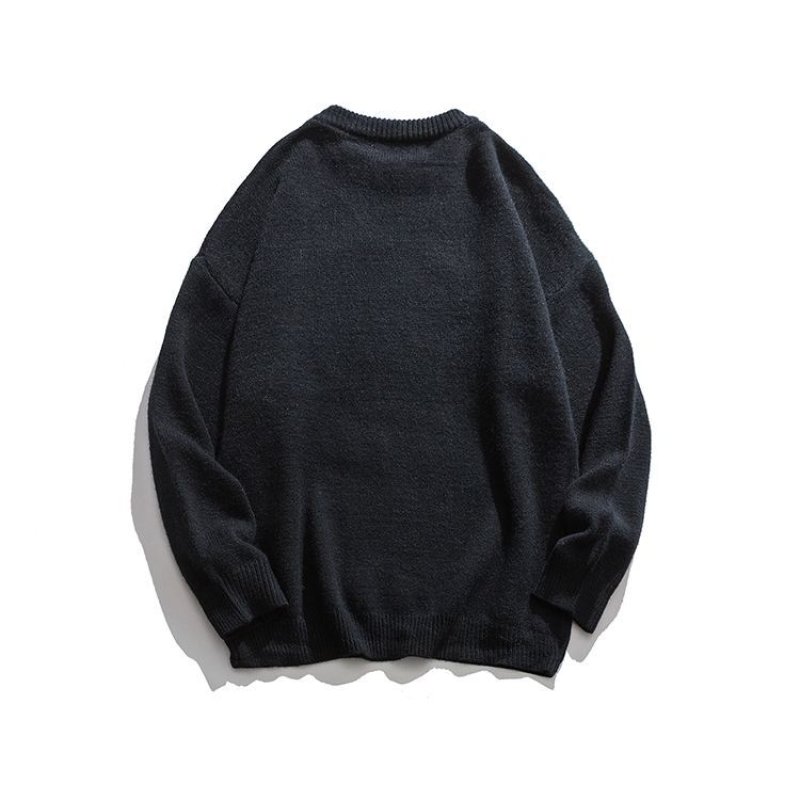 画像4: Cartoon printing mickey Knit sweater jacket  Men and Women   ユニセックスミッキープリントセーター　ニット (4)