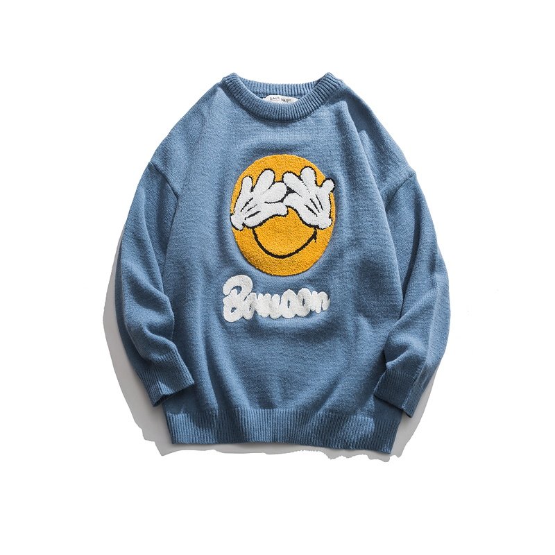 画像2: Cartoon printing mickey Knit sweater jacket  Men and Women   ユニセックスミッキープリントセーター　ニット (2)