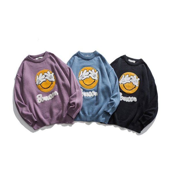 画像7: Cartoon printing mickey Knit sweater jacket  Men and Women   ユニセックスミッキープリントセーター　ニット (7)