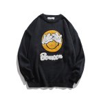 画像1: Cartoon printing mickey Knit sweater jacket  Men and Women   ユニセックスミッキープリントセーター　ニット (1)