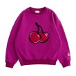 画像3: Big cherry sweater sweatshirt  男女兼用ユニセックスビックチェリースウェットトレーナー (3)