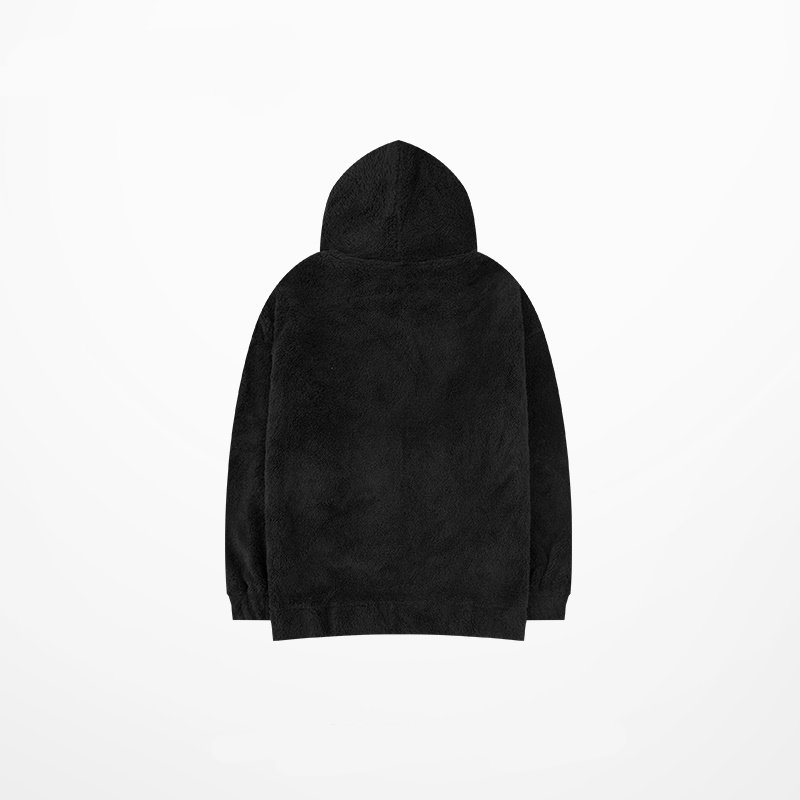 画像4: Loose polar fleece plus velvet thickening jacket  men and womenユニセックス 男女兼用フリースフーディパーカージャケット ブルゾン (4)