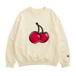 画像5: Big cherry sweater sweatshirt  男女兼用ユニセックスビックチェリースウェットトレーナー (5)