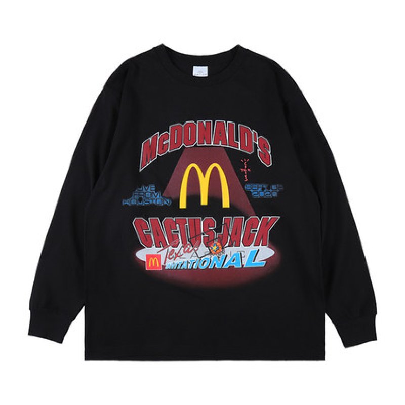画像1: NAGRI  Collarless creative printing Men and Women   ユニセックスカラーレスクリエイティブプリンティング長袖Tシャツ (1)