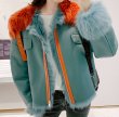 画像13:  Spain Tuscany  lamb fur coat Riders jacket　トスカーナシープ羊毛ハーフコート　ライダースジャケット　 (13)