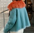 画像10:  Spain Tuscany  lamb fur coat Riders jacket　トスカーナシープ羊毛ハーフコート　ライダースジャケット　 (10)