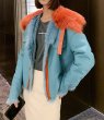 画像7:  Spain Tuscany  lamb fur coat Riders jacket　トスカーナシープ羊毛ハーフコート　ライダースジャケット　 (7)