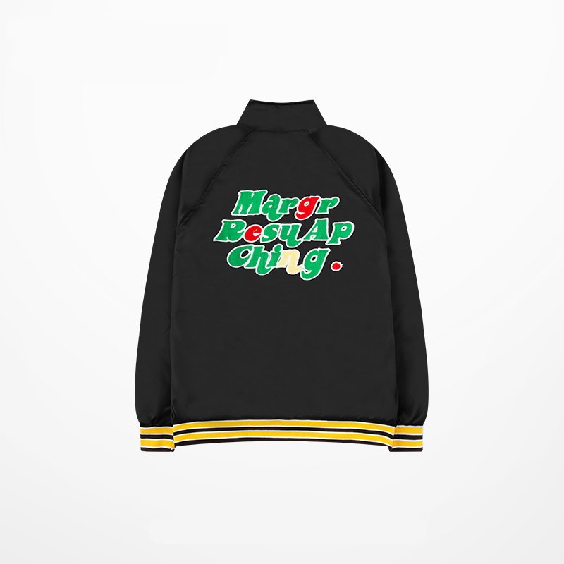 画像2: Unisex Stand-up collar stadium jumper Hip hop Baseball uniform  Blouson 　ユニセックス 男女兼用スタンドアップカラージャンパー スタジャン MA-1 ボンバー ジャケット ブルゾン (2)