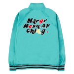 画像1: Unisex Stand-up collar stadium jumper Hip hop Baseball uniform  Blouson 　ユニセックス 男女兼用スタンドアップカラージャンパー スタジャン MA-1 ボンバー ジャケット ブルゾン (1)
