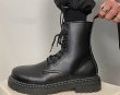 画像3: British high-top Lace up  Martin boots shoes メンズ イギリス調 ブリティッシュ ハイカット レザーレースアップマーティンブーツ  (3)