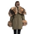 画像17: Women's Real Silver & Red Fox Fur Military Down Angel Wing Coat  リアルシルバーフォックスファー ミリタリー アーミー モッズ ダウン エンジェルウィング コート (17)