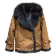 画像1: Raccoon fur reversible Coat  Jacket   リアルラクーンファーリバーシブルコートジャケット (1)