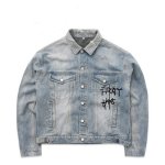 画像3: skateboard Simpson hand drawn Loose Denim Jacket men and women メンズ ユニセックス 男女兼用 スケートボードシンプソンデニムジャケット Gジャン コート (3)