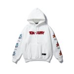 画像2: Tom and Jerry Embroidery Hoody Sweatshirt  トムとジェリートム＆ジェリー 刺繍スウェット フーディパーカー男女兼用　ユニセックス (2)