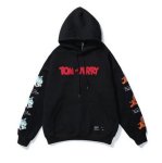 画像1: Tom and Jerry Embroidery Hoody Sweatshirt  トムとジェリートム＆ジェリー 刺繍スウェット フーディパーカー男女兼用　ユニセックス (1)