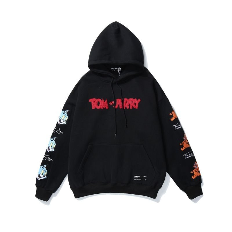 画像8: Tom and Jerry Embroidery Hoody Sweatshirt  トムとジェリートム＆ジェリー 刺繍スウェット フーディパーカー男女兼用　ユニセックス (8)