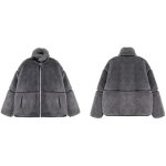 画像2: Lambswool Biker Riders Jacket coat   ラムウールライダース ジャケット コート (2)