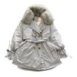 画像3: Down jacket mid-length big fur collar parker coat   ミドル丈ビッグファーカラーパーカーコート (3)