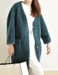 画像12:  V-neck Sheep shearling Lamb hair coat   Vネックラムシャーリングシンプルコート (12)