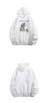 画像4: Unisex Tom & Jerry Print Hoodie Hoody Sweatshirt    トムとジェリートム＆ジェリープリントスウェッフーディパーカー男女兼用　ユニセックス (4)