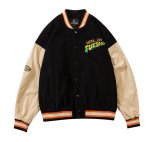 画像8: Unisex oversized  Cartoon embroidery corduroy baseball uniform stadium jumper Hip hop Baseball uniform  Blouson 　ユニセックス 男女兼用オーバーサイズコミックベースボールジャンパー スタジャン MA-1 ボンバー ジャケット ブルゾン (8)