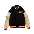 画像3: Unisex oversized  Cartoon embroidery corduroy baseball uniform stadium jumper Hip hop Baseball uniform  Blouson 　ユニセックス 男女兼用オーバーサイズコミックベースボールジャンパー スタジャン MA-1 ボンバー ジャケット ブルゾン (3)