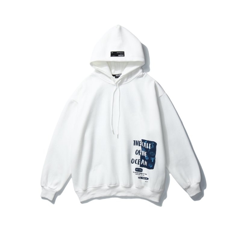画像3: Unisex Hip hop letter print hooded sweater Hoody Sweatshirt   レタープリントスウェッフーディパーカー男女兼用 ユニセックス (3)