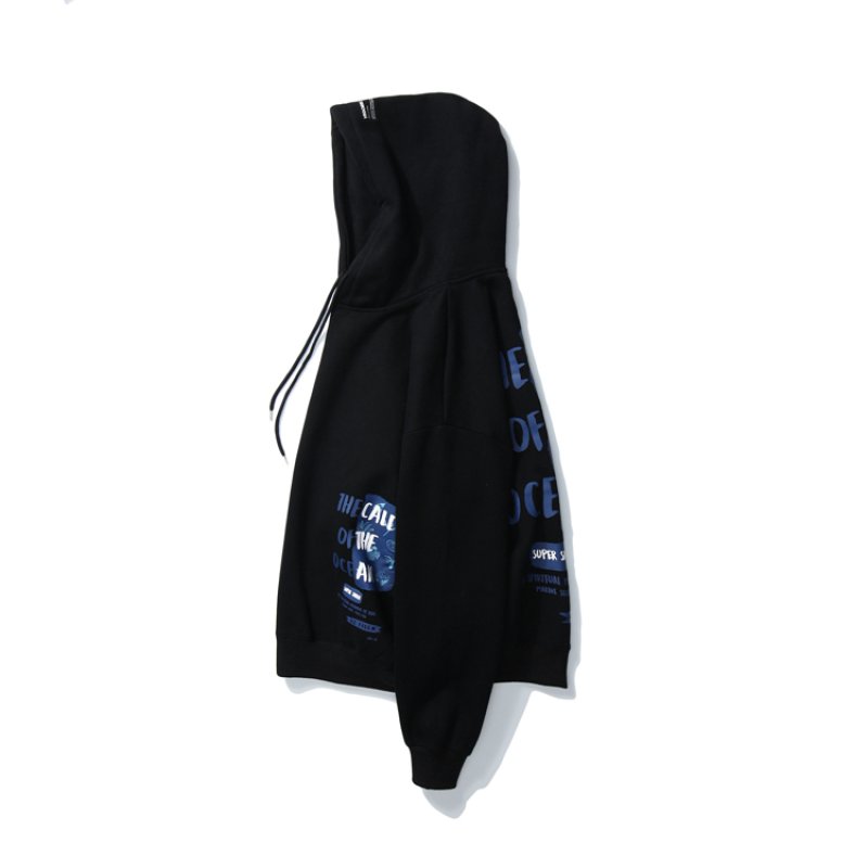 画像9: Unisex Hip hop letter print hooded sweater Hoody Sweatshirt   レタープリントスウェッフーディパーカー男女兼用 ユニセックス (9)