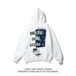 画像1: Unisex Hip hop letter print hooded sweater Hoody Sweatshirt   レタープリントスウェッフーディパーカー男女兼用　ユニセックス (1)