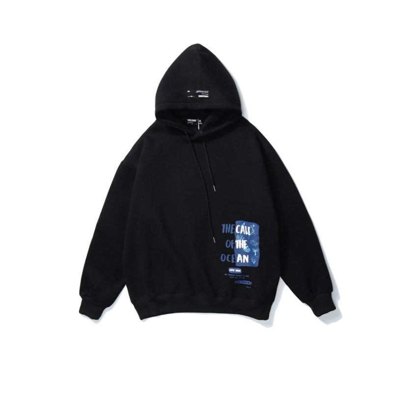 画像4: Unisex Hip hop letter print hooded sweater Hoody Sweatshirt   レタープリントスウェッフーディパーカー男女兼用 ユニセックス (4)