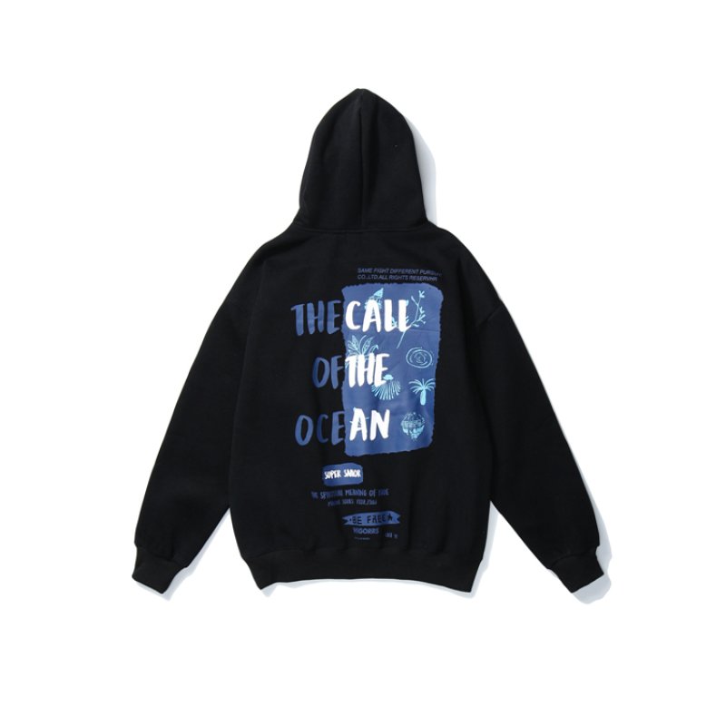 画像7: Unisex Hip hop letter print hooded sweater Hoody Sweatshirt   レタープリントスウェッフーディパーカー男女兼用 ユニセックス (7)
