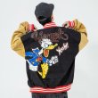 画像7: Unisex Street fashion Donald Duck Corduroy Oversized men's loose  hip-hop jacket uniform  Blouson 　ユニセックス 男女兼用オーバーサイズストリートドナルドダックコーデュロイベースボールジャンパー スタジャン MA-1 ボンバー ジャケット ブルゾン (7)